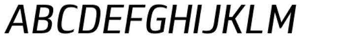 Lytiga Pro Condensed Medium Italic Font UPPERCASE