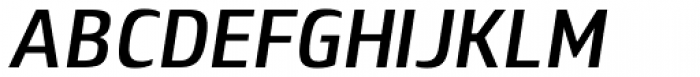 Lytiga Pro Condensed SemiBold Italic Font UPPERCASE