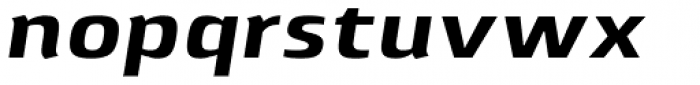 Lytiga Pro Extended Black Italic Font LOWERCASE