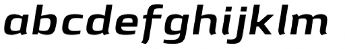 Lytiga Pro Extended Bold Italic Font LOWERCASE