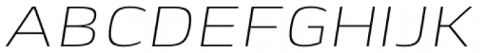 Lytiga Pro Extended ExtraLight Italic Font UPPERCASE