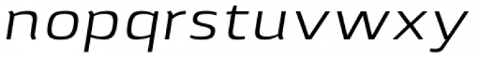Lytiga Pro Extended Italic Font LOWERCASE