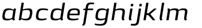 Lytiga Pro Extended Medium Italic Font LOWERCASE