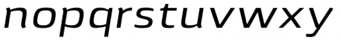 Lytiga Pro Extended Medium Italic Font LOWERCASE