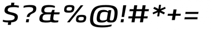 Lytiga Pro Extended SemiBold Italic Font OTHER CHARS