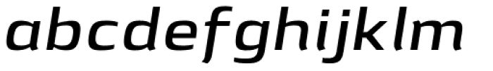 Lytiga Pro Extended SemiBold Italic Font LOWERCASE