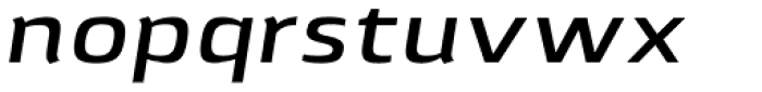 Lytiga Pro Extended SemiBold Italic Font LOWERCASE