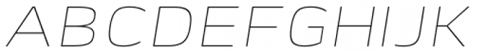Lytiga Pro Extended Thin Italic Font UPPERCASE