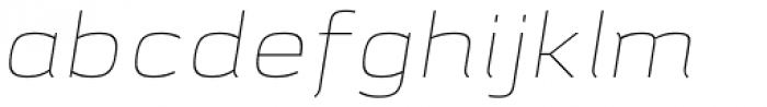 Lytiga Pro Extended Thin Italic Font LOWERCASE