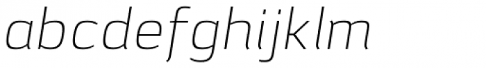 Lytiga Pro ExtraLight Italic Font LOWERCASE