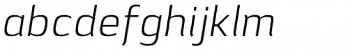Lytiga Pro Light Italic Font LOWERCASE