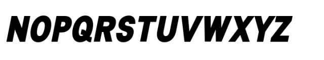 Lyu Lin Black Condensed Italic Font UPPERCASE
