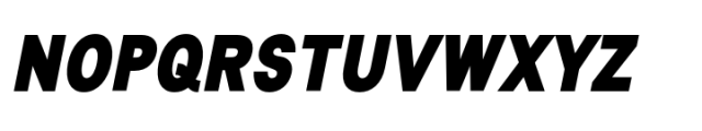 Lyu Lin Extra Black Condensed Italic Font UPPERCASE