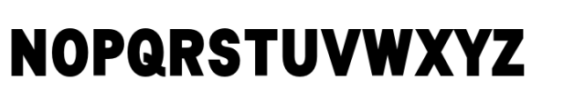 Lyu Lin Extra Black Condensed Font UPPERCASE