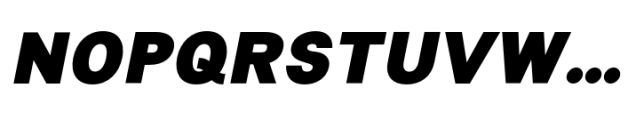 Lyu Lin Extra Black Italic Font UPPERCASE