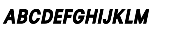 Lyu Lin Extra Bold Condensed Italic Font UPPERCASE