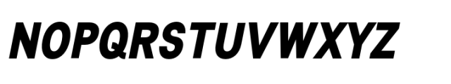 Lyu Lin Extra Bold Condensed Italic Font UPPERCASE