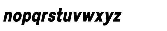 Lyu Lin Extra Bold Condensed Italic Font LOWERCASE