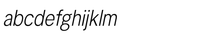 Lyu Lin Extra Light Condensed Italic FONT