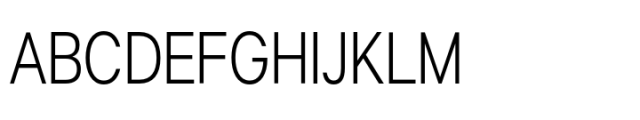 Lyu Lin Extra Light Condensed Font UPPERCASE