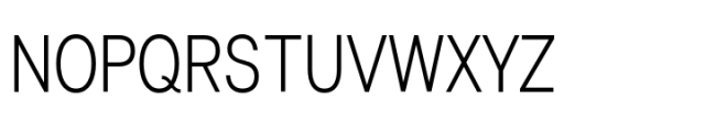 Lyu Lin Extra Light Condensed Font UPPERCASE