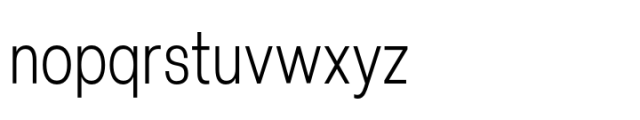 Lyu Lin Extra Light Condensed Font LOWERCASE