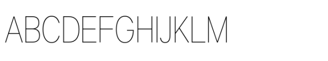 Lyu Lin Hairline Condensed Font UPPERCASE