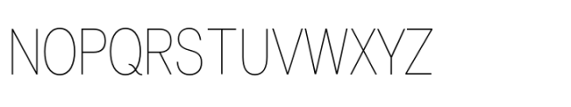 Lyu Lin Hairline Condensed Font UPPERCASE