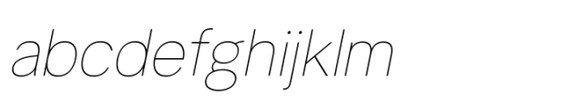 Lyu Lin Hairline Italic FONT