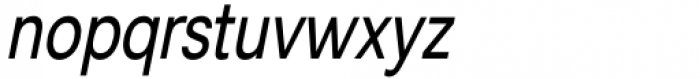 Lyu Lin Regular Condensed Italic Font LOWERCASE