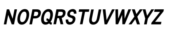 Lyu Lin Semi Bold Condensed Italic Font UPPERCASE