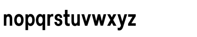 Lyu Lin Semi Bold Condensed Font LOWERCASE