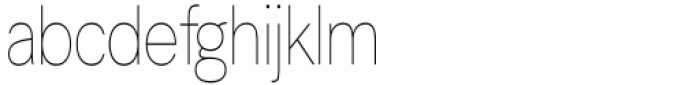 Lyu Lin Thin Condensed Font LOWERCASE