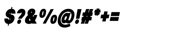 Lyu Lin Ultra Black Condensed Italic Font OTHER CHARS