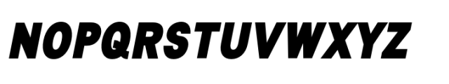 Lyu Lin Ultra Black Condensed Italic Font UPPERCASE