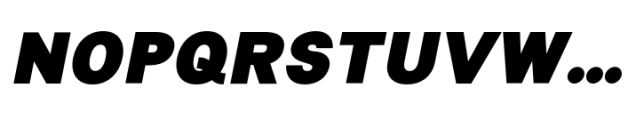 Lyu Lin Ultra Black Italic Font UPPERCASE