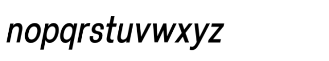Lyu Lin Web Condensed Italic Font LOWERCASE