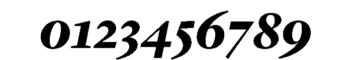 Lyon Arabic Slanted Display Bold Font OTHER CHARS