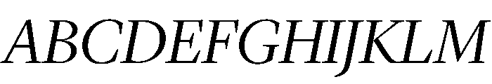 Lyon Arabic Slanted Display Light Font UPPERCASE