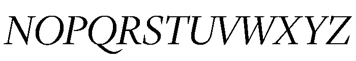 Lyon Arabic Slanted Display Light Font UPPERCASE