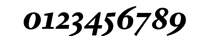 Lyon Arabic Slanted Text Bold Font OTHER CHARS