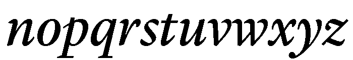 Lyon Arabic Slanted Text Regular No 2 Font LOWERCASE
