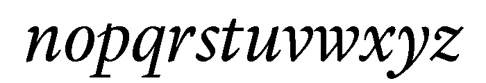 Lyon Arabic Slanted Text Regular Font LOWERCASE
