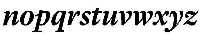 Lyon Arabic Slanted Text Semibold Font LOWERCASE