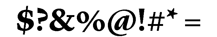 Lyon Arabic Text Bold Font OTHER CHARS