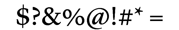 Lyon Arabic Text Regular No 2 Font OTHER CHARS