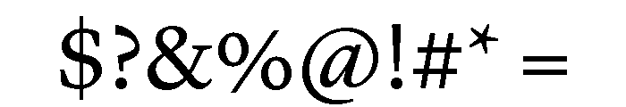 Lyon Arabic Text Regular Font OTHER CHARS