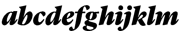 Lyon Hebrew Display Black Italic FONT