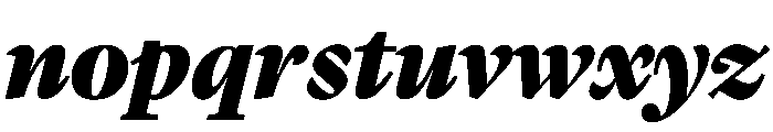 Lyon Hebrew Display Black Italic Font LOWERCASE