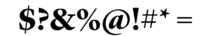 Lyon Hebrew Display Bold Font OTHER CHARS